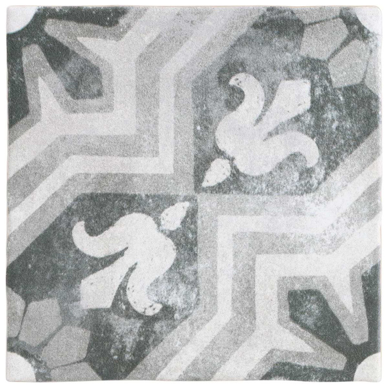 Paula Purroy Talia 5x5 Matte Ceramic Tile, Alta Blue Gray