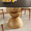 Table de salle à manger ronde moderne avec table en pierre frittée de qualité supérieure et base en bois massif robuste pour 2/4/6-1007300664-1007300665
