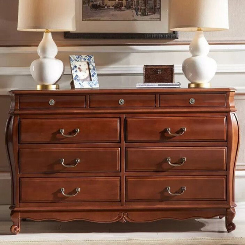 Buffet en cerisier massif, H 37,8 po x l 55,12 po x P 17,72 po, Cerisier