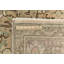 Tapis oriental délavé semi-antique à motif floral 8 x 11