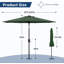 Parasol de patio 9 pi, 8 baleines robustes-1535249366