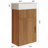 16.5" Modern Floating Bathroom Vanity With Intergrated Ceramic Basin And Storage