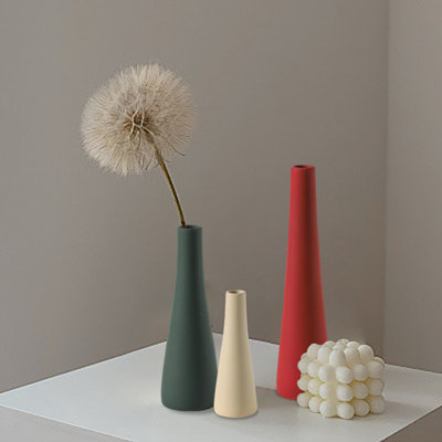 Ensemble de 3 vases en céramique pour décoration intérieure