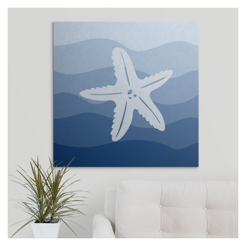 «Starfish Underwater Nursery», impression, H 35 po x l 35 po x P 1,5 po, Toile