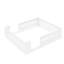Lit plateforme double en bois massif avec garde-corps - Bois de pin robuste, sans sommier tapissier, blanc-2047757781