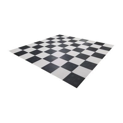 9' 10" x 9' 10" Giant Plastic Chess Board with 15" Squares