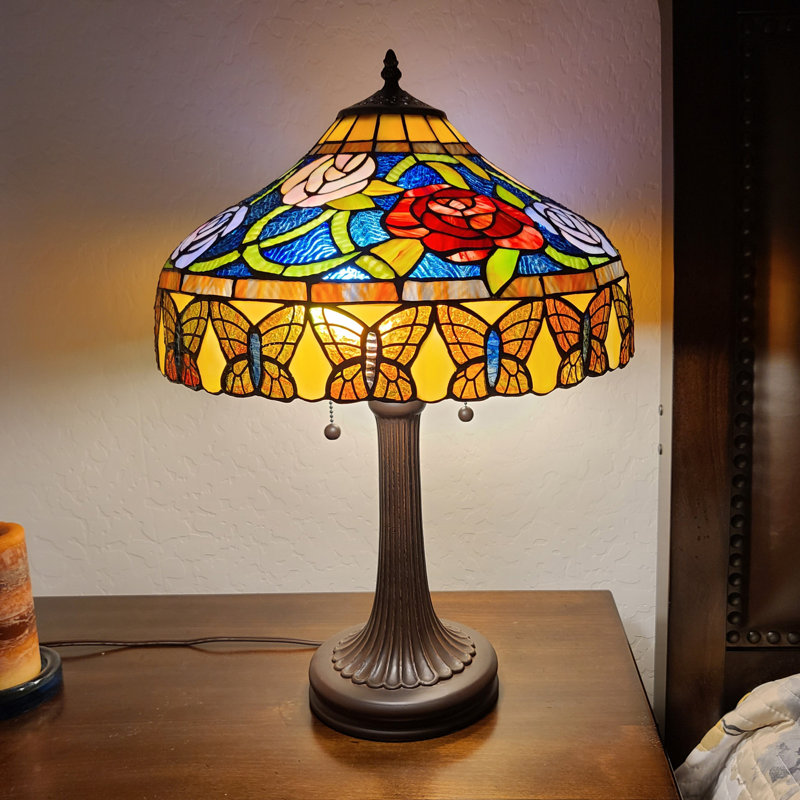 Lampe de table 24 "Red Roses