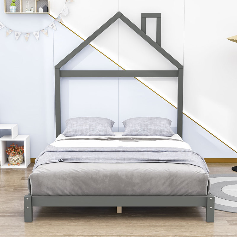 Loree Standard Bed by Isabelle & Max, Full/Double, Grey