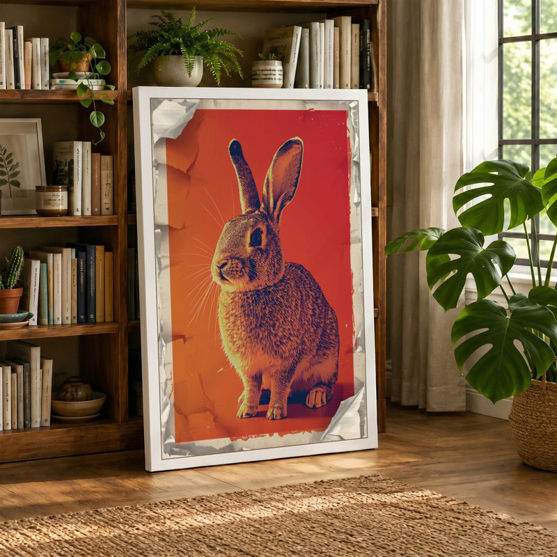Bold Rabbit Modern - Wrapped Canvas, 24x16 - 61.0 x 40.6 cm, Black Border
