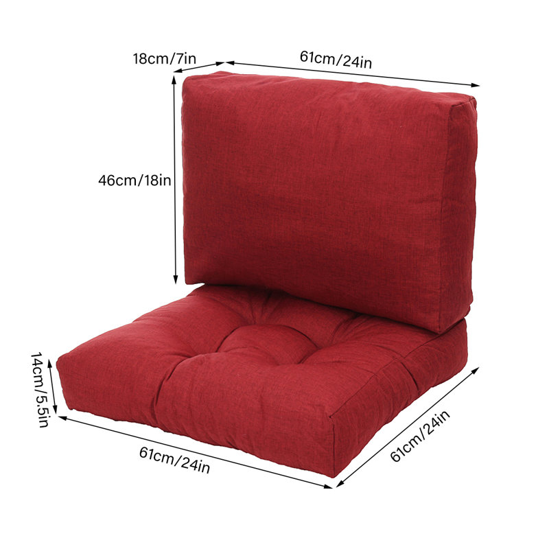 Dakota Fields Outdoor Seat / Back Cushion Patio Chair Cushions