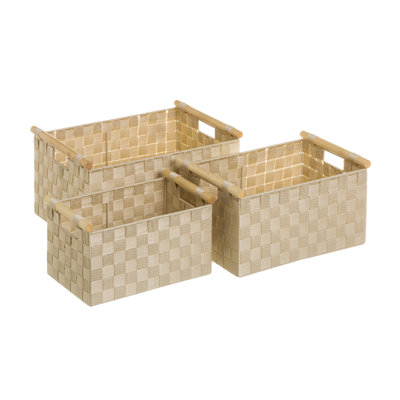 3-tlg. Korb-Set aus Kunststoff