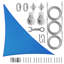 Voile d'ombrage triangulaire Amgo avec trousse de quincaillerie et treuil 200 g / m² Amgo-111679732-111679749