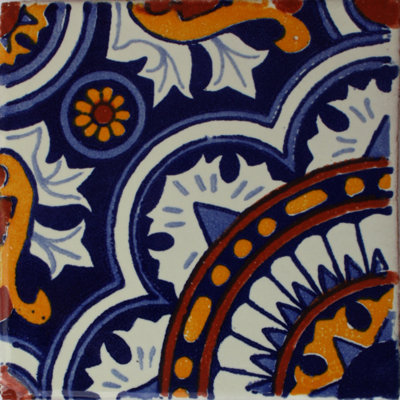 2 "x 2" mosaïque de dosseret fait à la main 36 pièces TalaMex Moris