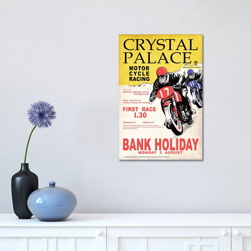 Crystal Palace Racing I by Mark Rogan - Print on Canvas, Wrapped Canvas, 45.72cm H x 30.48cm W x 1.91cm D