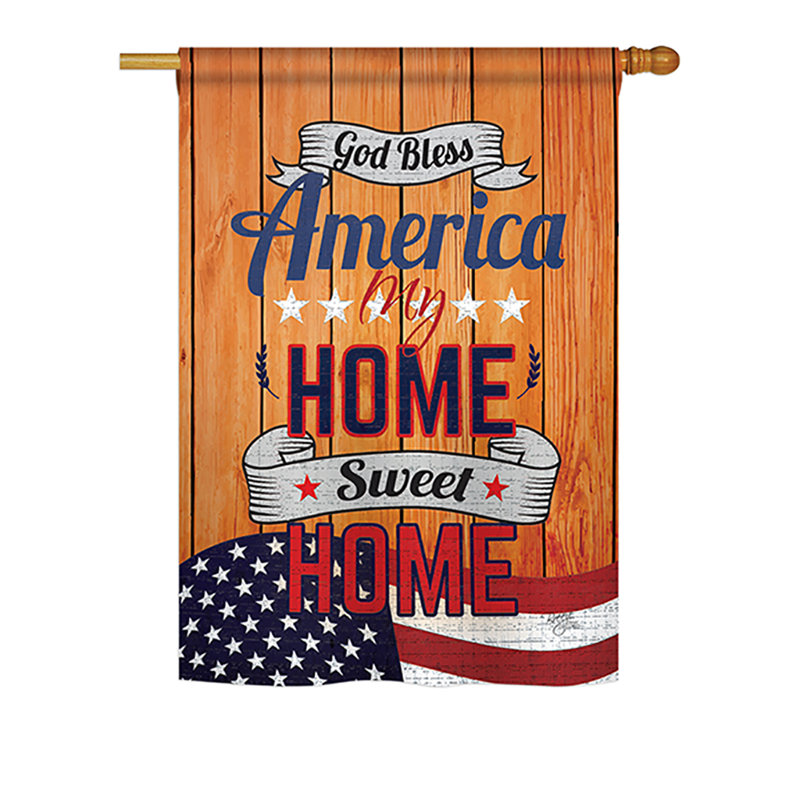 Double Sided Polyester Independence Day, 40" H x 28" W