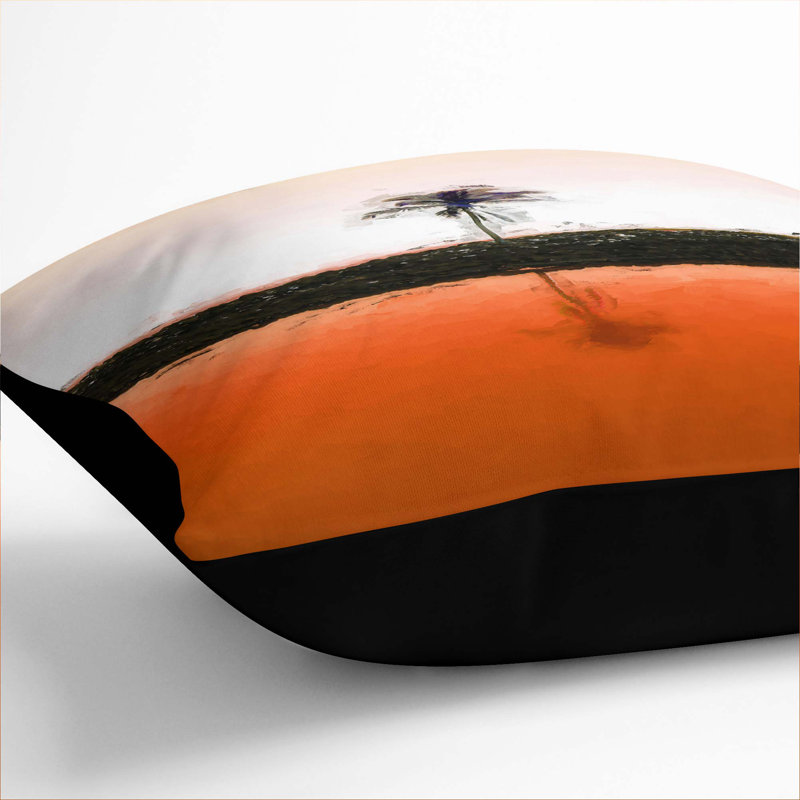 Square Throw Cushion, Black, 55cm H x 55cm W x 20cm D