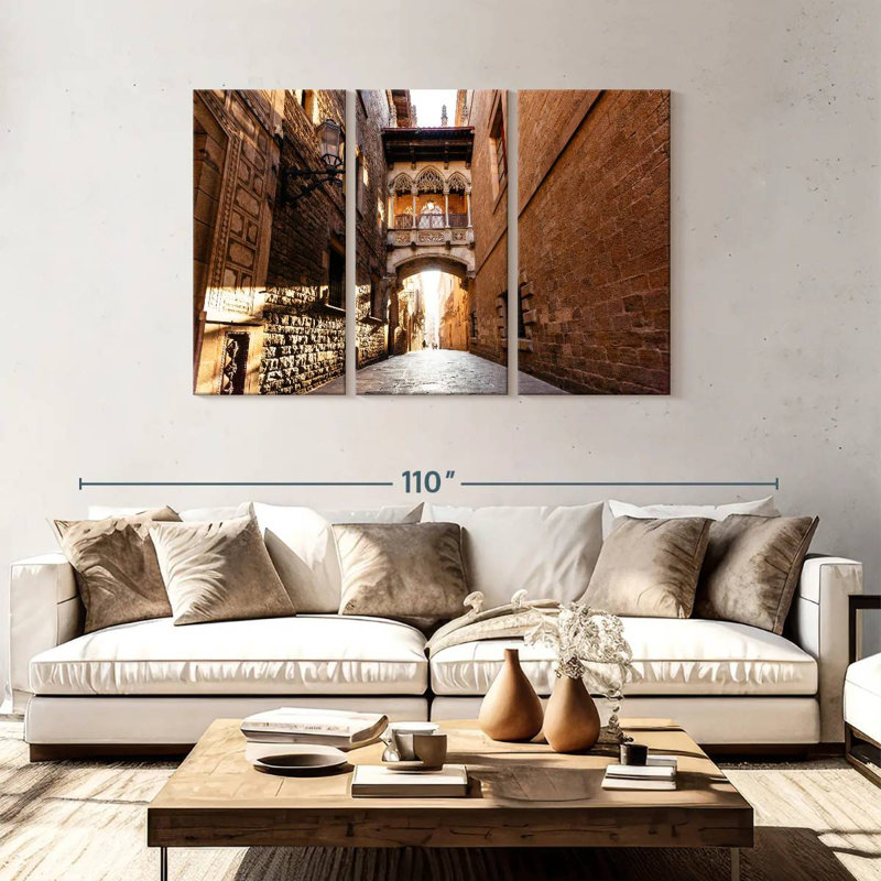 Sireci Gothic Quarter Street, 48" H x 74" W