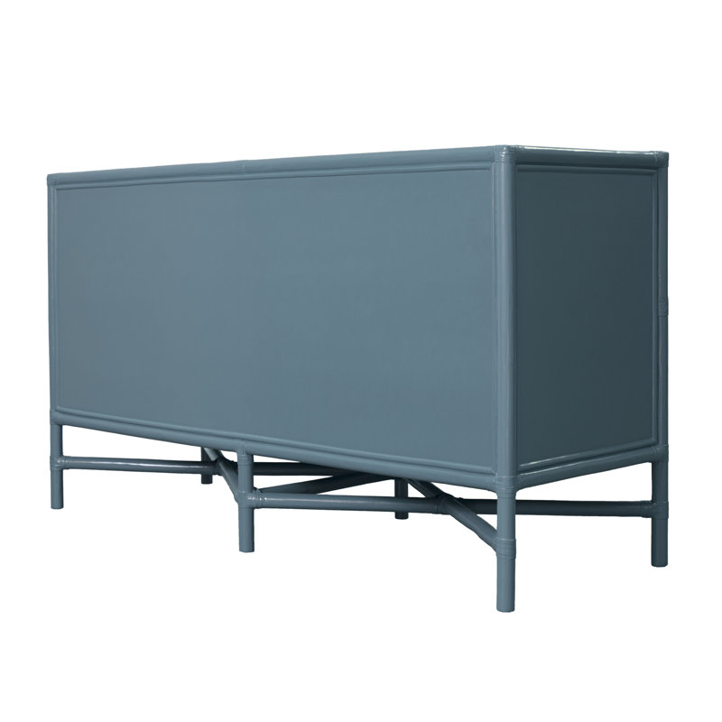 Venice 4 Drawers 54" W Double Dresser, Regatta Blue