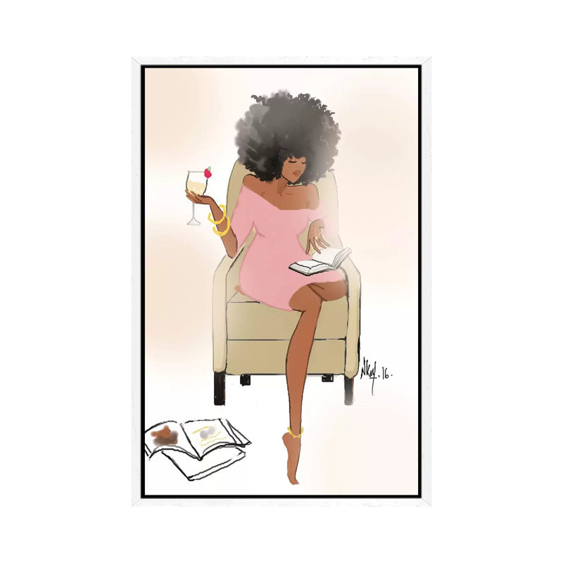 Sunday Night II by Nicholle Kobi - Print on Canvas, 66.04 cm H x 45.72 cm W, White Framed Canvas