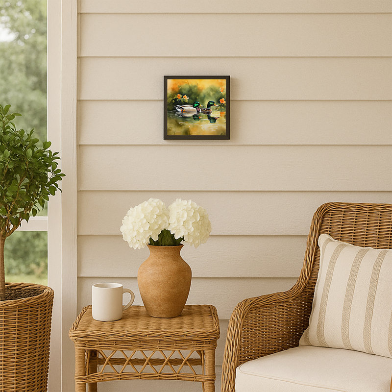 Mallard Framed Metal Print