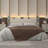 Queen Size Headboard with Storage, LED RGB Lights, USB and AC Charging Ports, Bookcase Shelves, Hidden Storage, Baseboard Groove Design-762062730-762062728