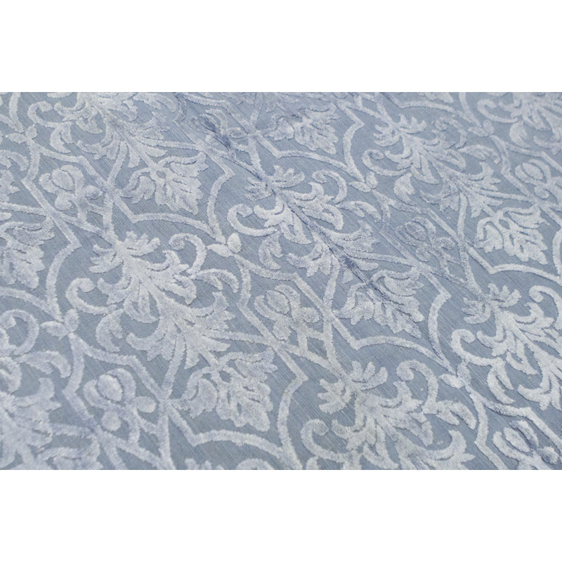 Hand-Knotted High-Quality Light Blue Area Rug