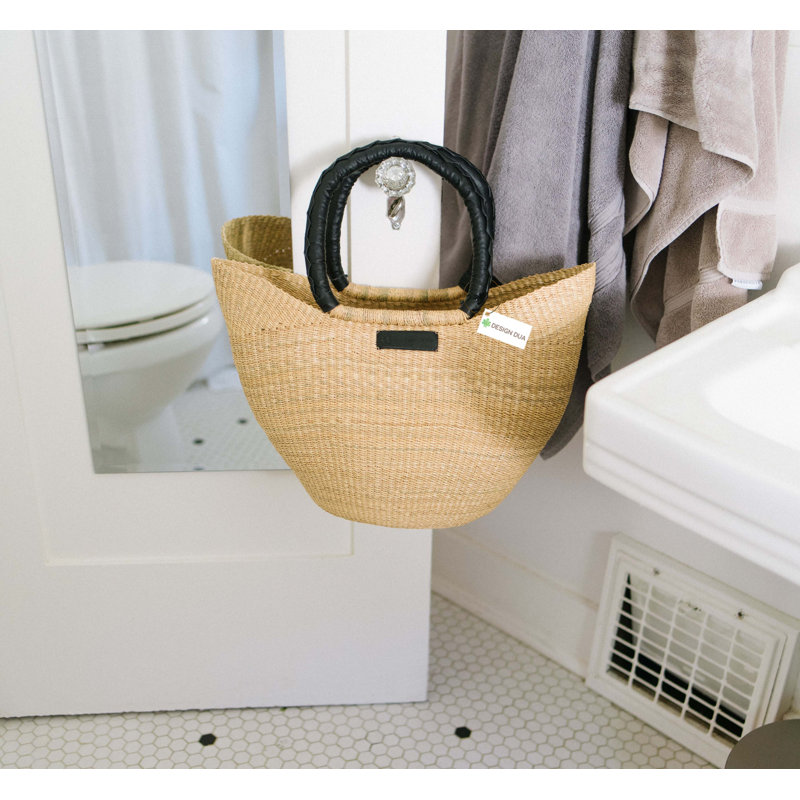 Panier U-Shoph brun clair, Naturel/noir