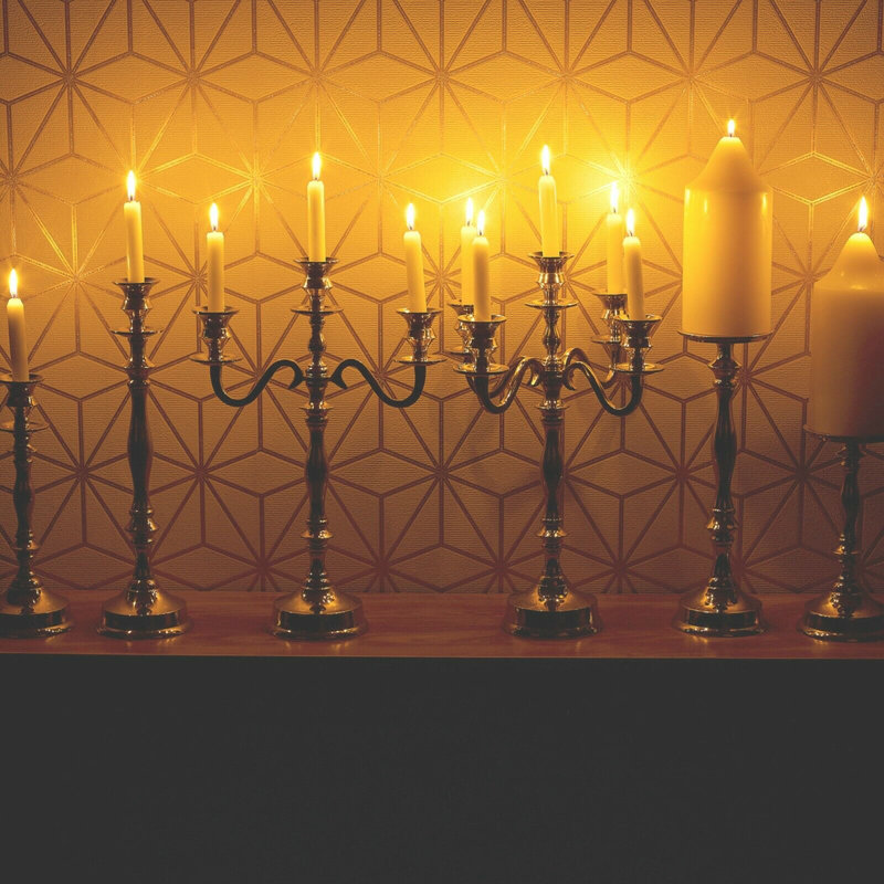 Stainless Steel Tabletop Candelabra