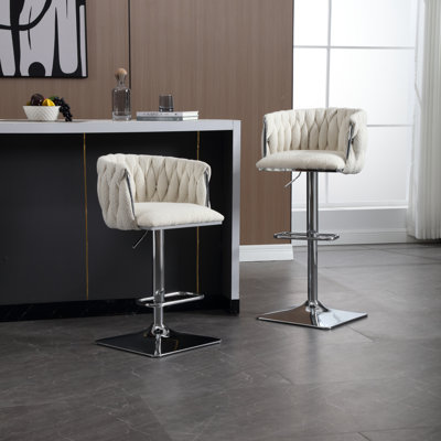 Dalicia Swivel Counter Stool with Metal Frame