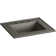 Ceramic Rectangular Drop-in Bathroom Sink with Overflow