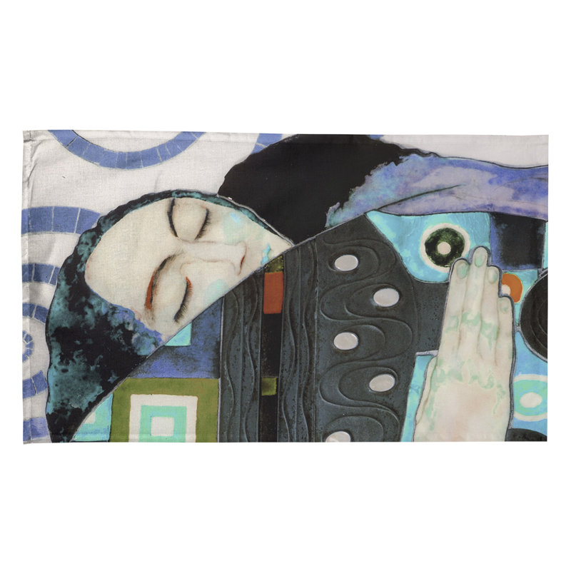 Serviette de thé Magaw, Polyester sergé, Bleu