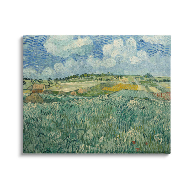 «Plain Near Auvers with Rain Clouds», art mural Van Gogh par One1000paintings, L 20 po x H 16 po