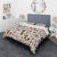 Motif d'animaux tribaux de couleur claire - ensemble de housse de couette géométrique - microfibre de polyester-523564019