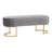 Bama Soft Velvet Bench with Golden Legs-1110111064