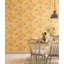 Vintage Bloom 10m x 53cm Wallpaper Roll Yellow Floral Meadow-29506343