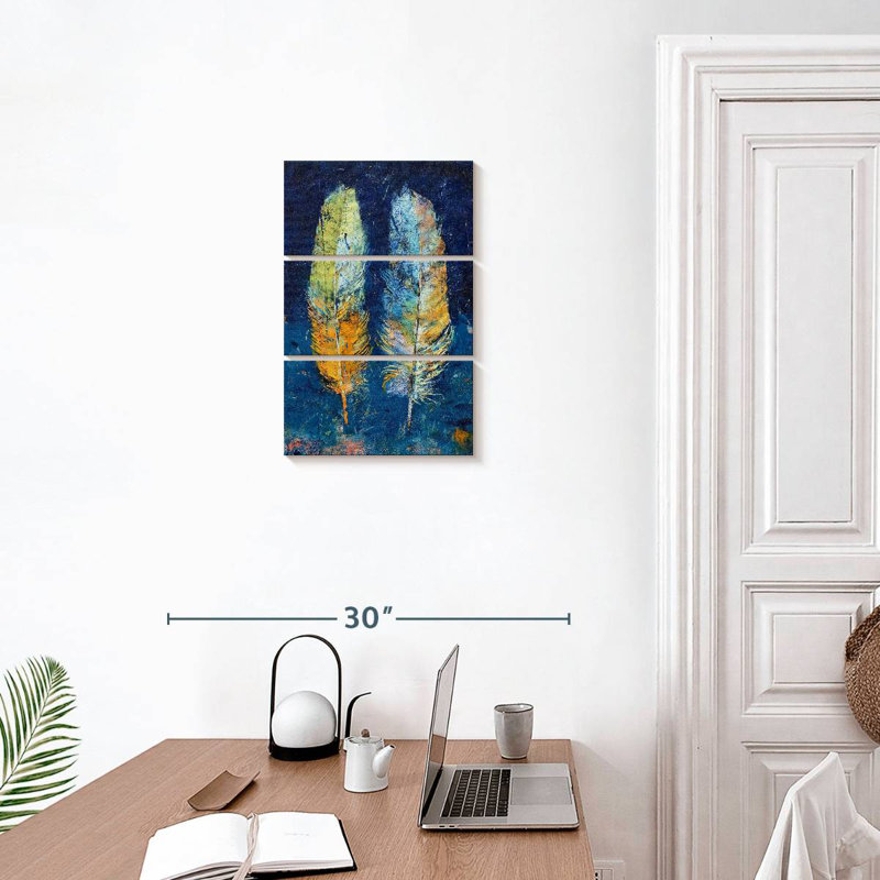 Feathers Duo, 23" H x 14" W
