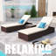 Outdoor Powder Coated Steel Single chaise with Cushions-1577906151