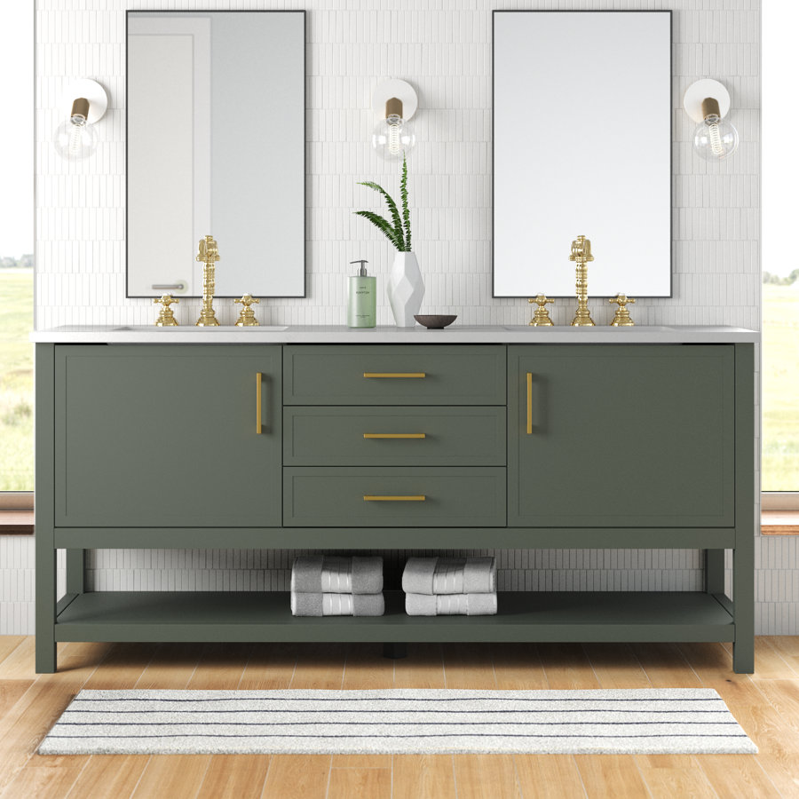 Vicini 72" Double Bathroom Vanity