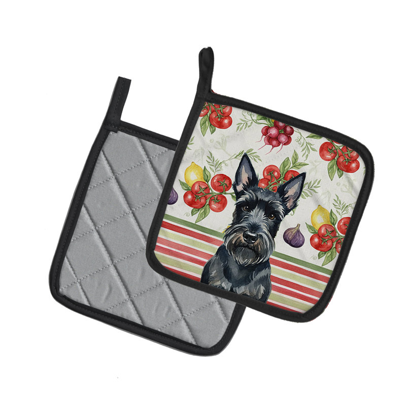 Paire de porte-casseroles Scottish Terrier