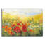 Art mural en verre acrylique, 24 po x 16 po, Winston Porter «Oriental Poppy Field Crop» par Carol Rowan-993396362