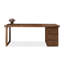 Bureaux rectangulaires en bois massif brun noisette-1889646751-1889646750
