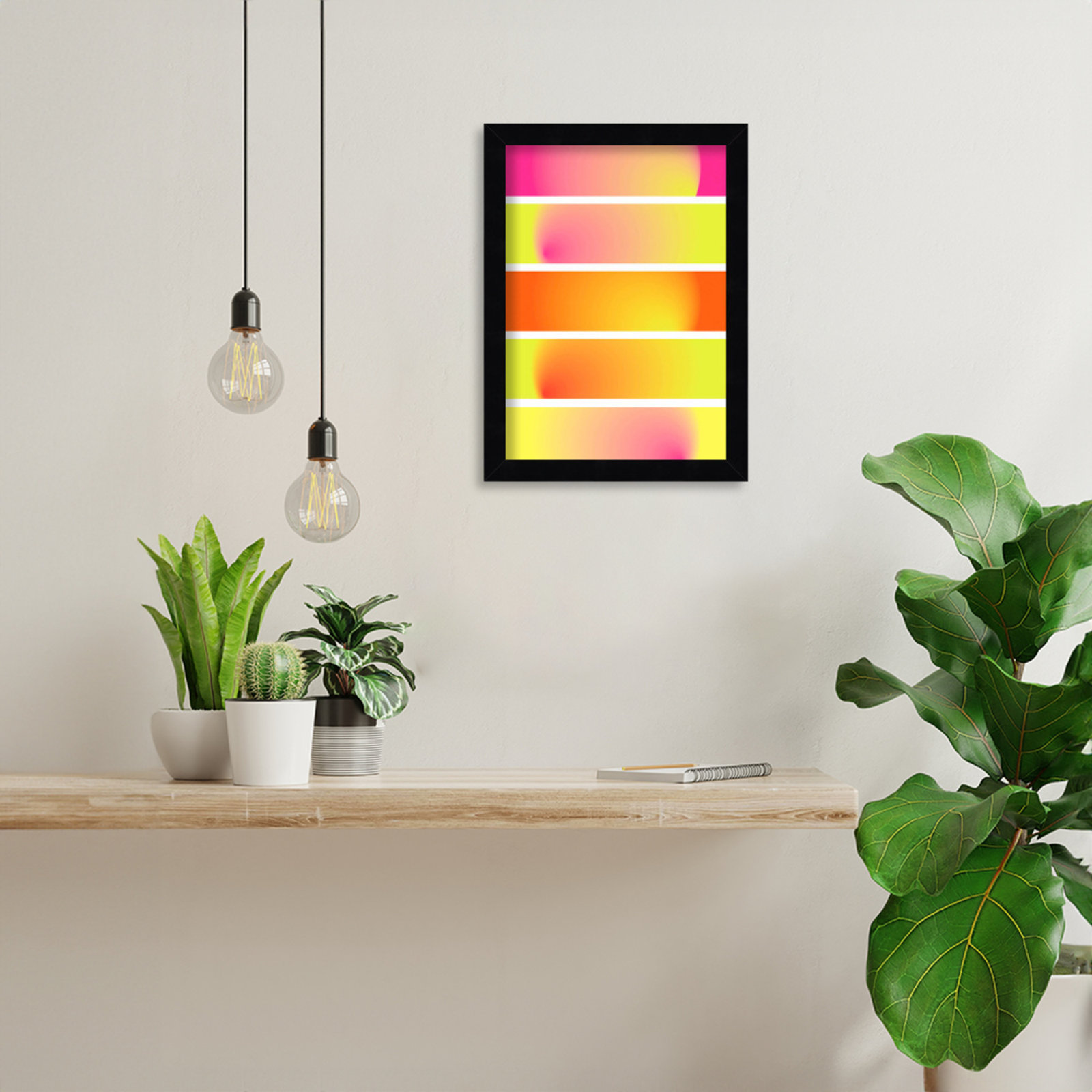 One Way by Valeria Castillo, 13" H x 10" W x 1" D, Black