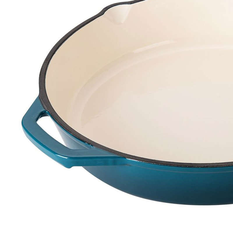 3 - Piece Non-Stick Enameled Cast Iron Cookware Set, Navy