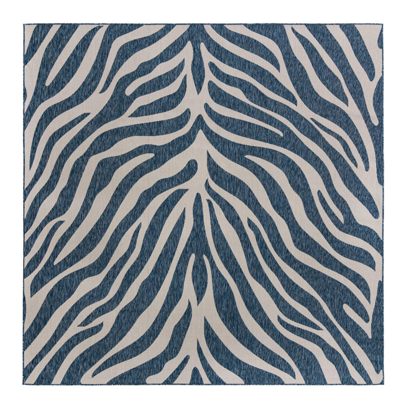 Itchington Animal Print Indoor / Outdoor Rug, Square 10'
