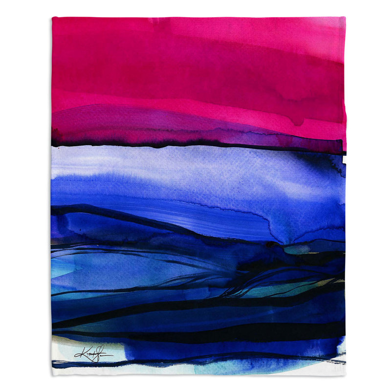 Couverture sherpa doux abstraction xxiii, l 51 po x L 60 po