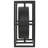 Metal Geometric Decorative Clock Mantel Clock With Open Square Frame, Tabletop Clock 9" X 4" X 9", Black