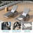 Set of 8 Outdoor Lounge Chairs with 5-Position Adjustable Backrest, PVC-coated Polyester Fabric, Metal Frame for Patio, Garden, Poolside, Balcony-393926060