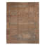Abstract Area Rug in Brown/Mint