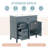 36" Bathroom Vanity With Sink, Black Bathroom Cabinet With Drawers-871663086