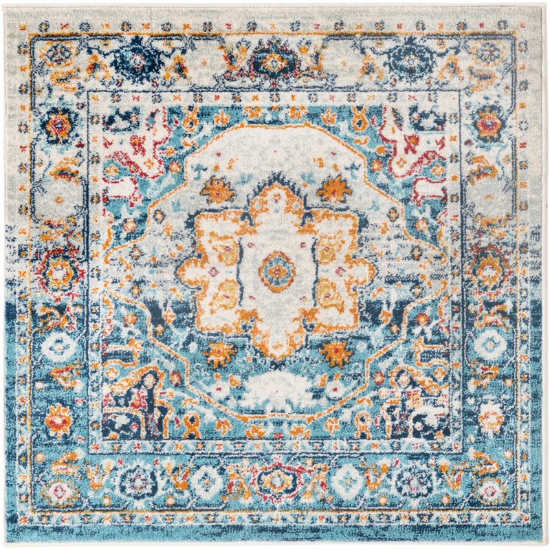 Hageman Oriental Indoor Rug, Square 5'3"